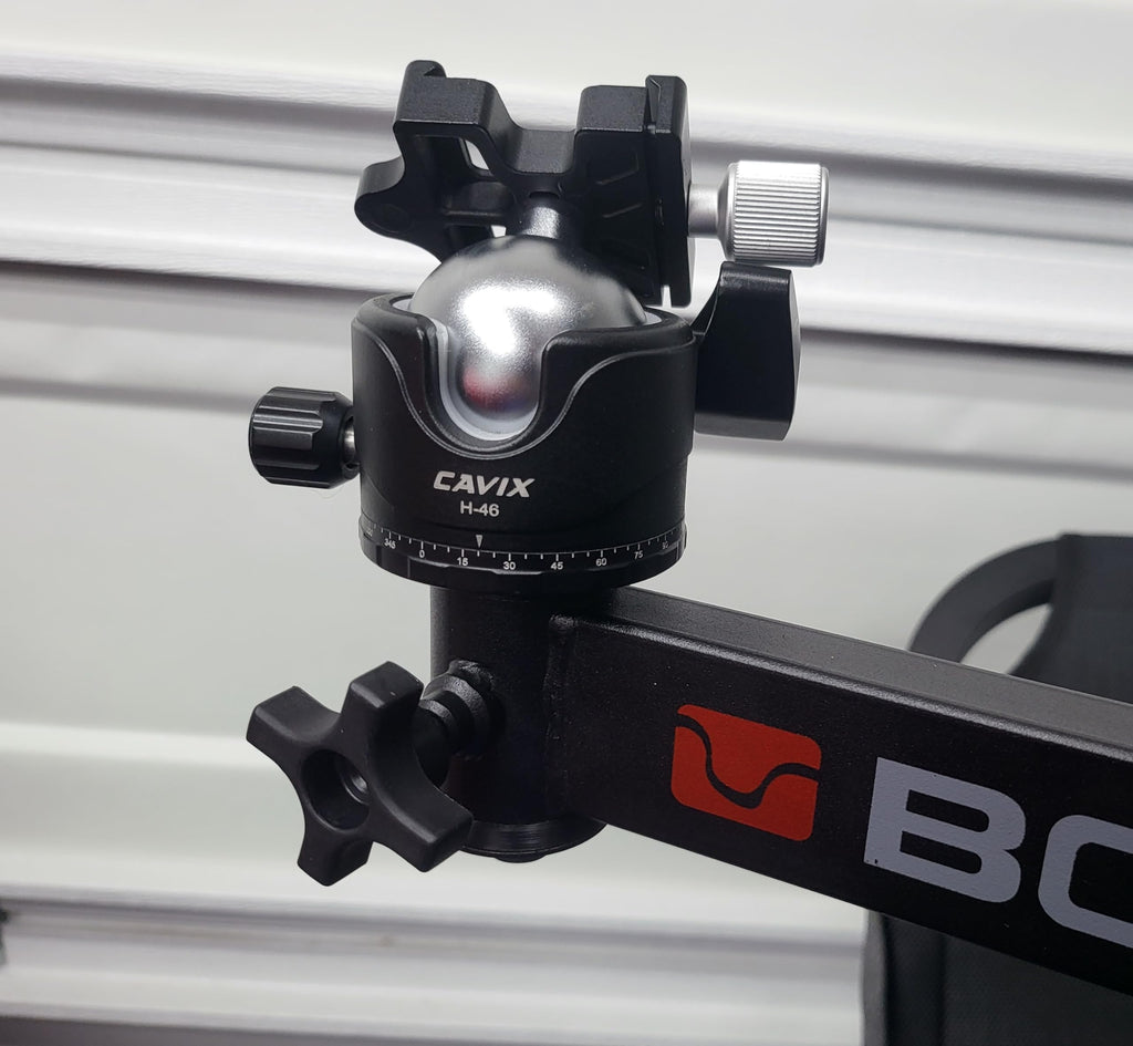 Ball Head Conversion for BOG DeathGrip 360 Chair, ARCA Compatible, w/Deathgrip arca Adapter Plate