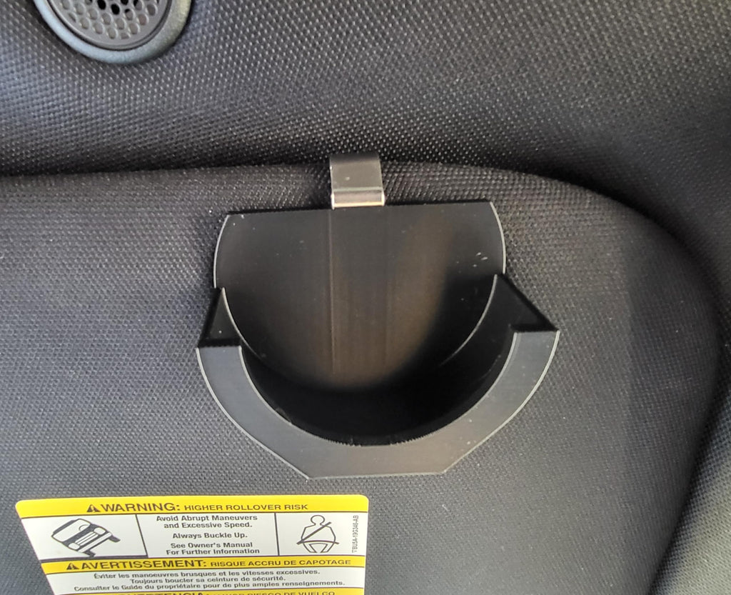 Car and Truck Visor Clip Holder for Copenhagen and Skoal Dip Cans, Black