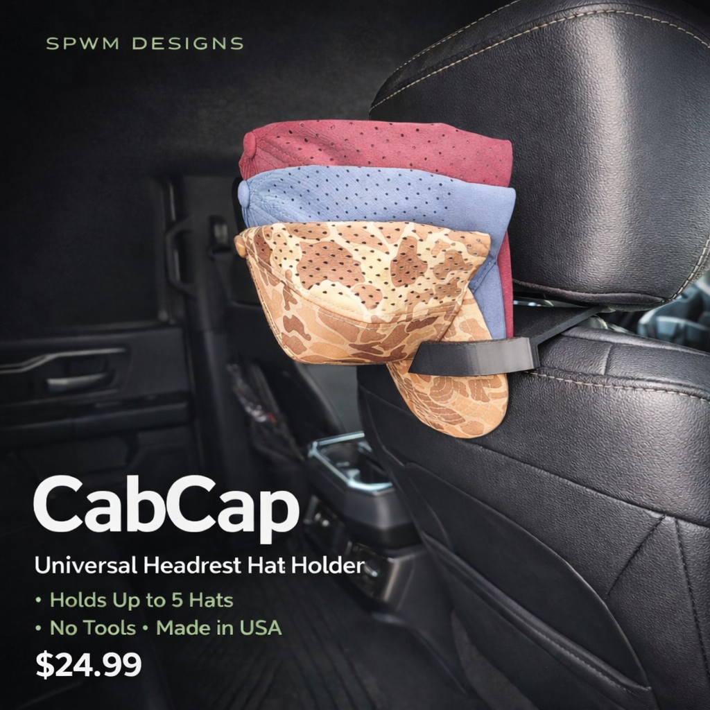 CabCap — Headrest Hat Holder (Patent Pending)